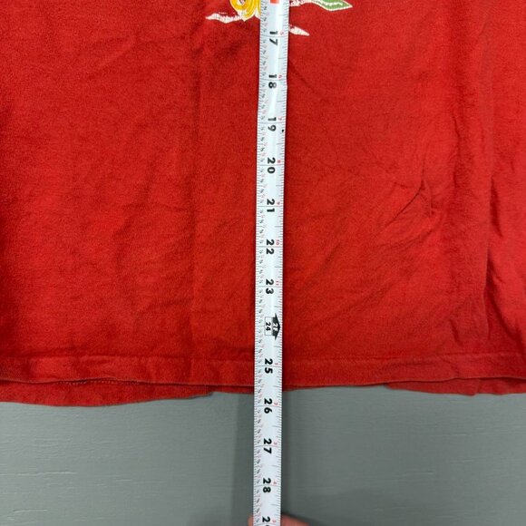 Vintage US Navy Red 90s Single Stitch Tee Shirt Medium - Picture 6 of 6